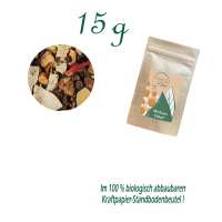 Standbodenbeutel Mini, Kraftpapier, Inhalt 15 g