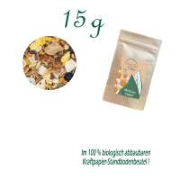 Standbodenbeutel Mini, Kraftpapier, Inhalt 15 g