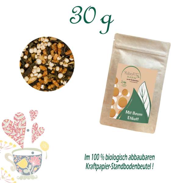 Genmaicha Popcorn Caramel Tee