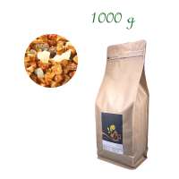 Bulk-Pack Flachbodenbeutel, Kraftpapier, Inhalt 1000 g